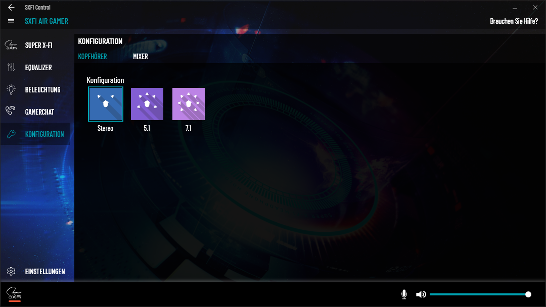 Creative SXFI Control Windows App