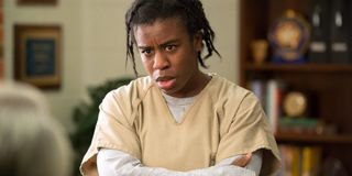 Uzo Aduba as Crazy Eyes in the Netflix series _Orange is the New Black._