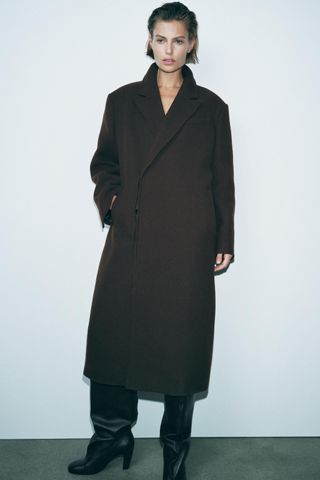 Zw Collection Wool Blend Coat