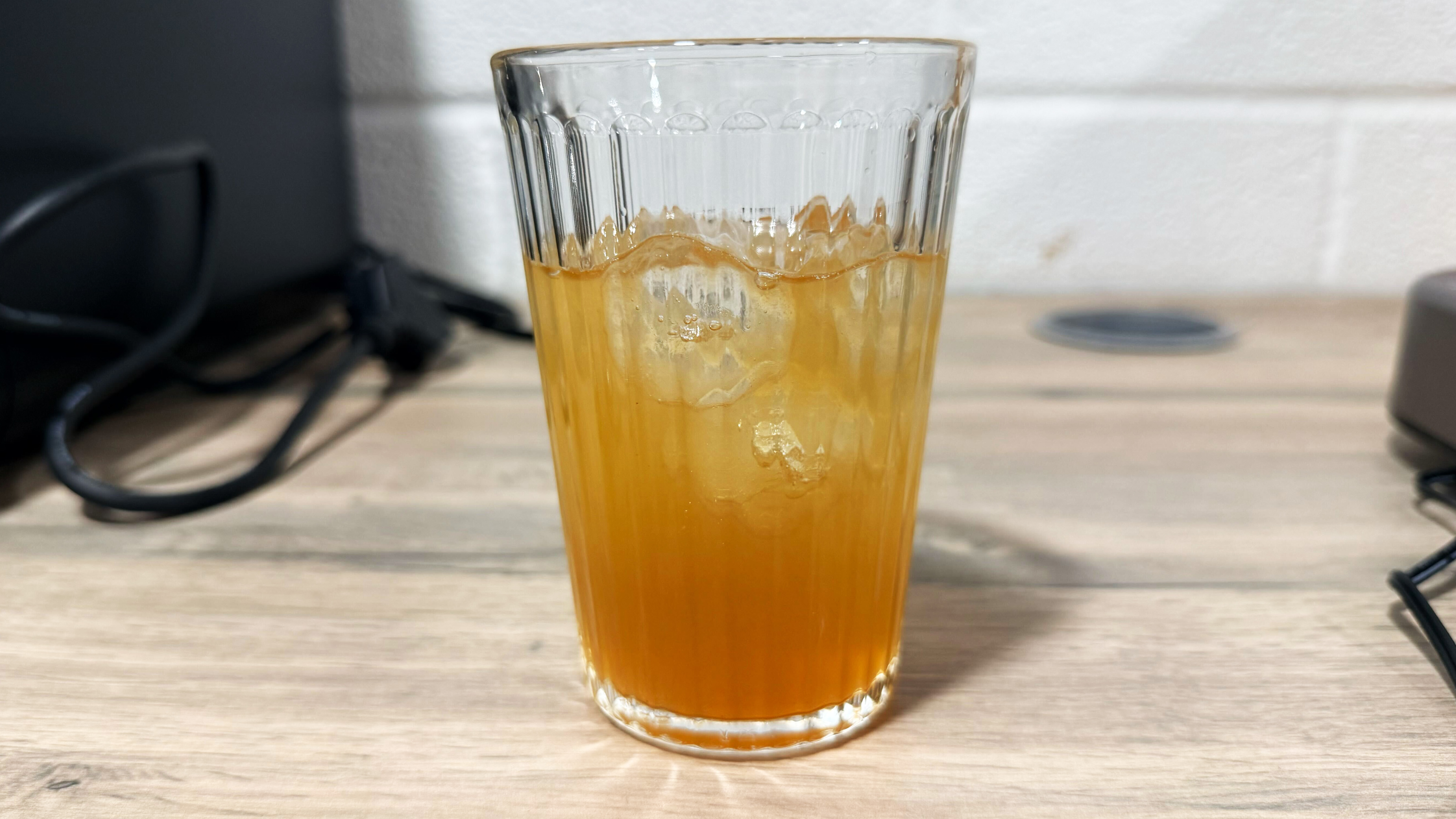 a cocktail made on the bartesian premium cocktail machine