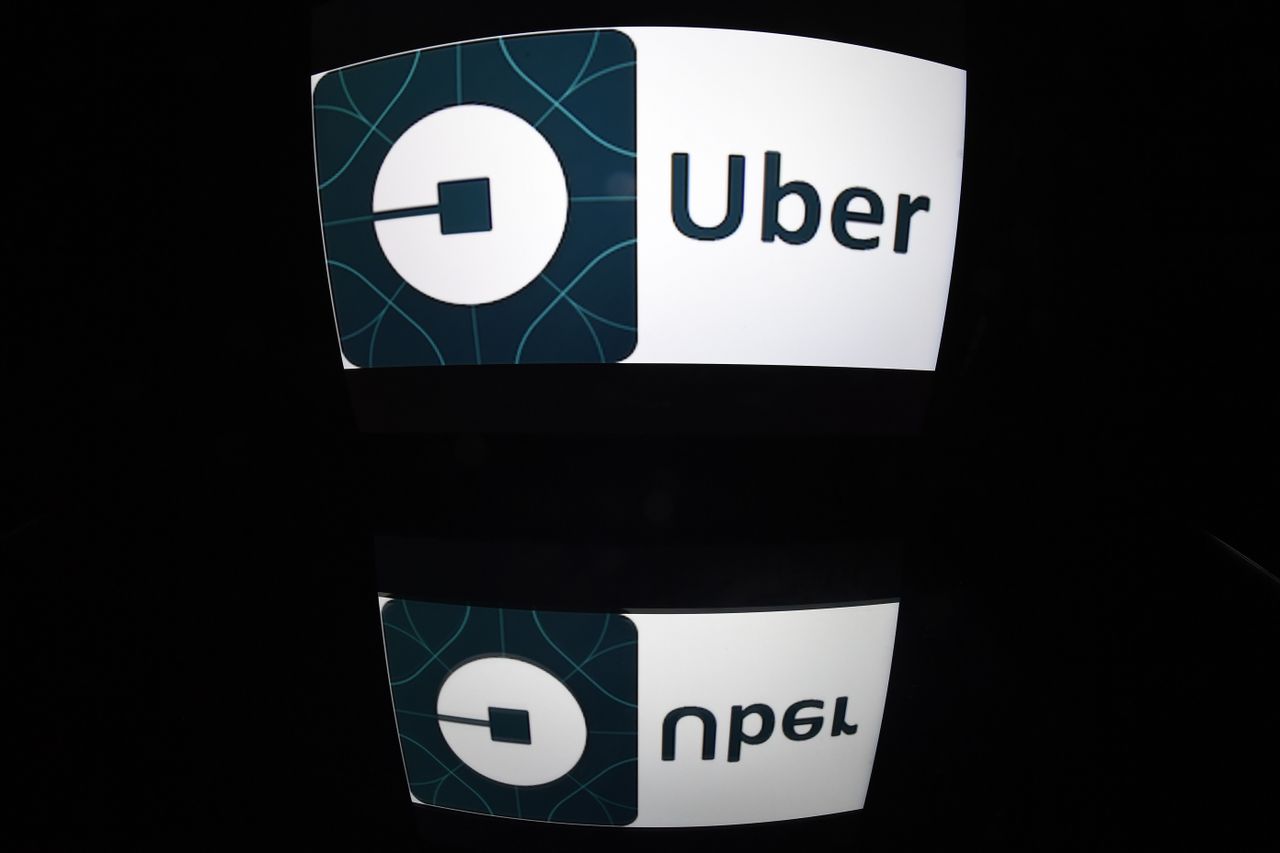 The Uber app logo 