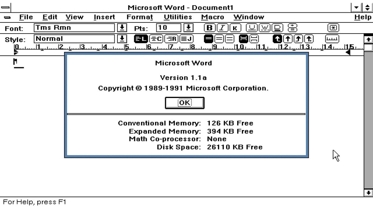 x64 port of Microsoft Word for Windows 1.1a arrives — you can now run this seminal 1990 word processor natively in Windows 11