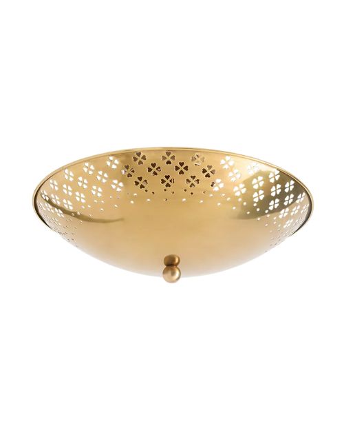 Amilia Brass Perforated Flush Mount