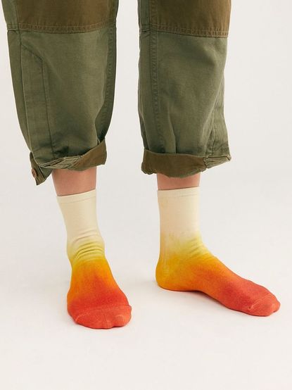 Richer-Poorer Ombre Ankle Socks