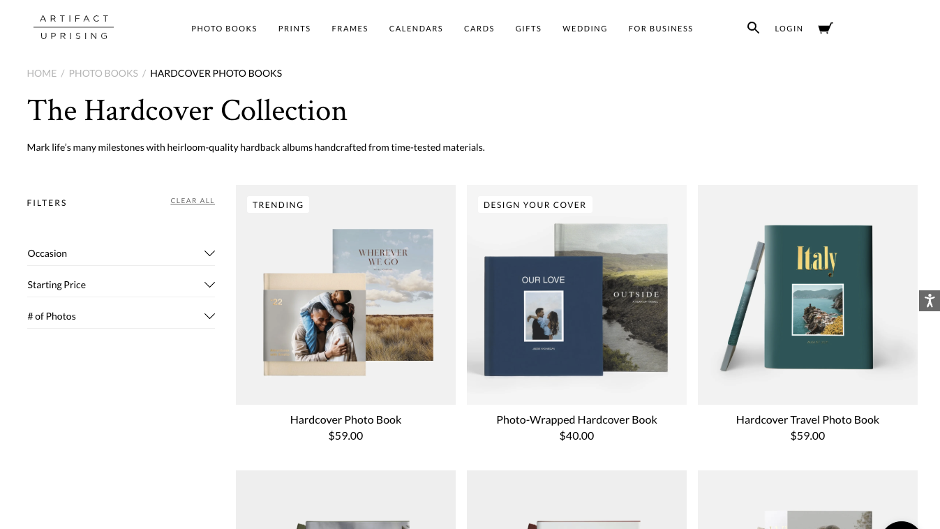 There are plenty of options for creating your photobook