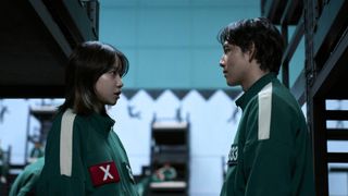 Jo Yu-ri and Yim Si-wan in "Squid Game" season 2 on Netflix