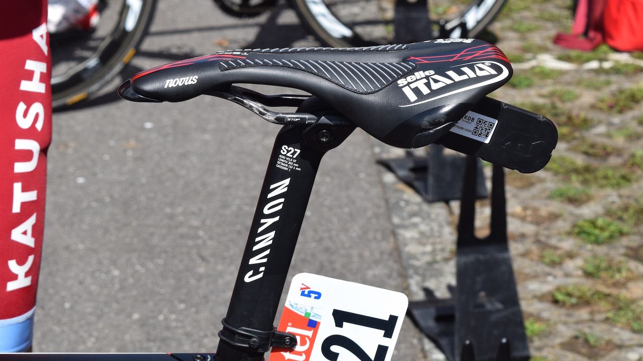 Canyon's S27 carbon seatpost is bladed to contribute to the frames aero properties