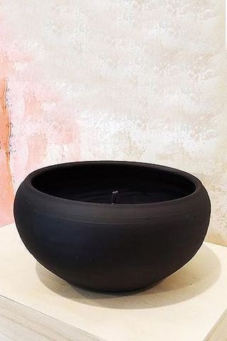 Black Ceramic Candle
