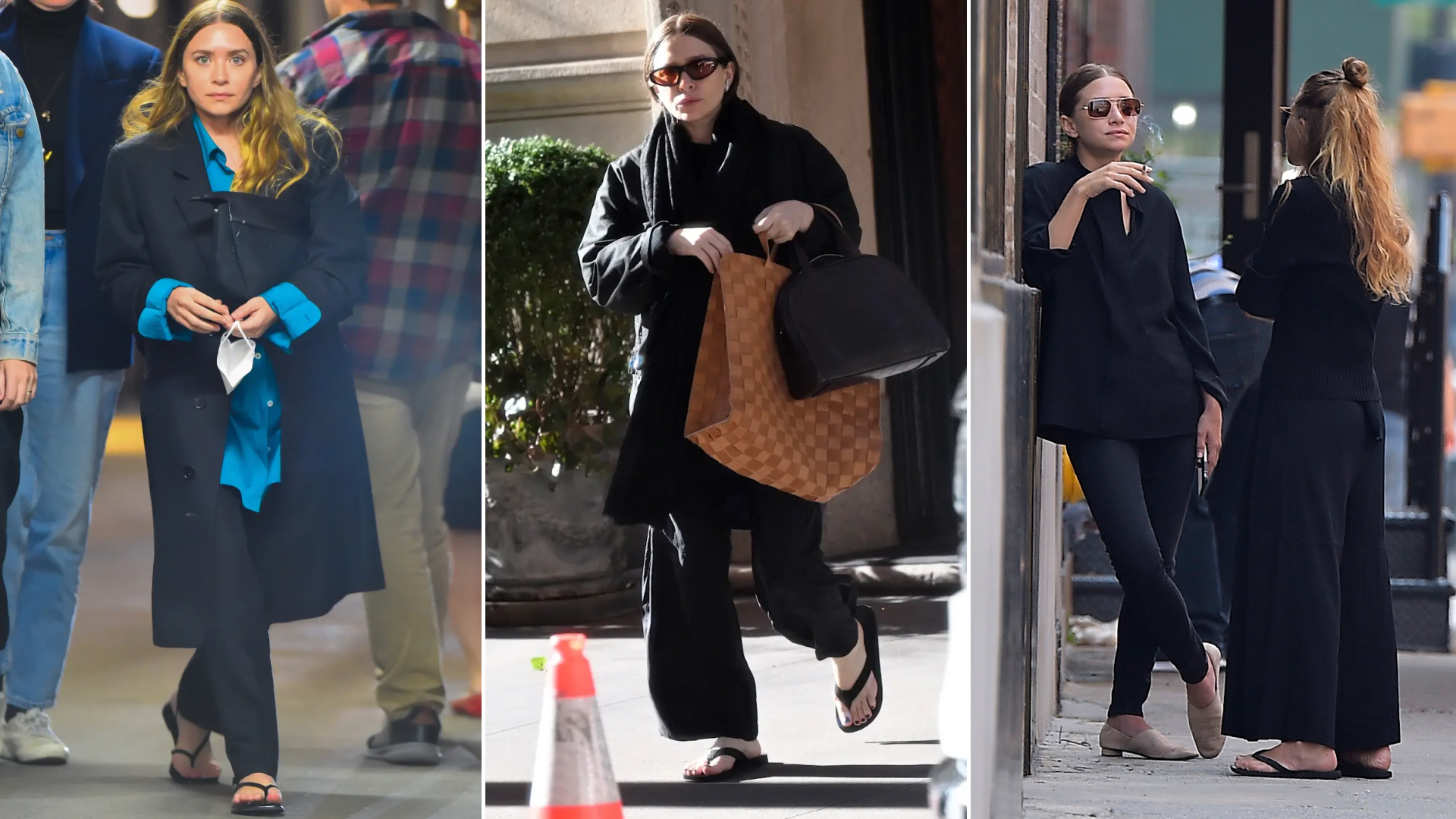 collage of Olsen Twins wearing the wrong shoe theory for The A-List Edit