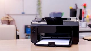 A printer on a table