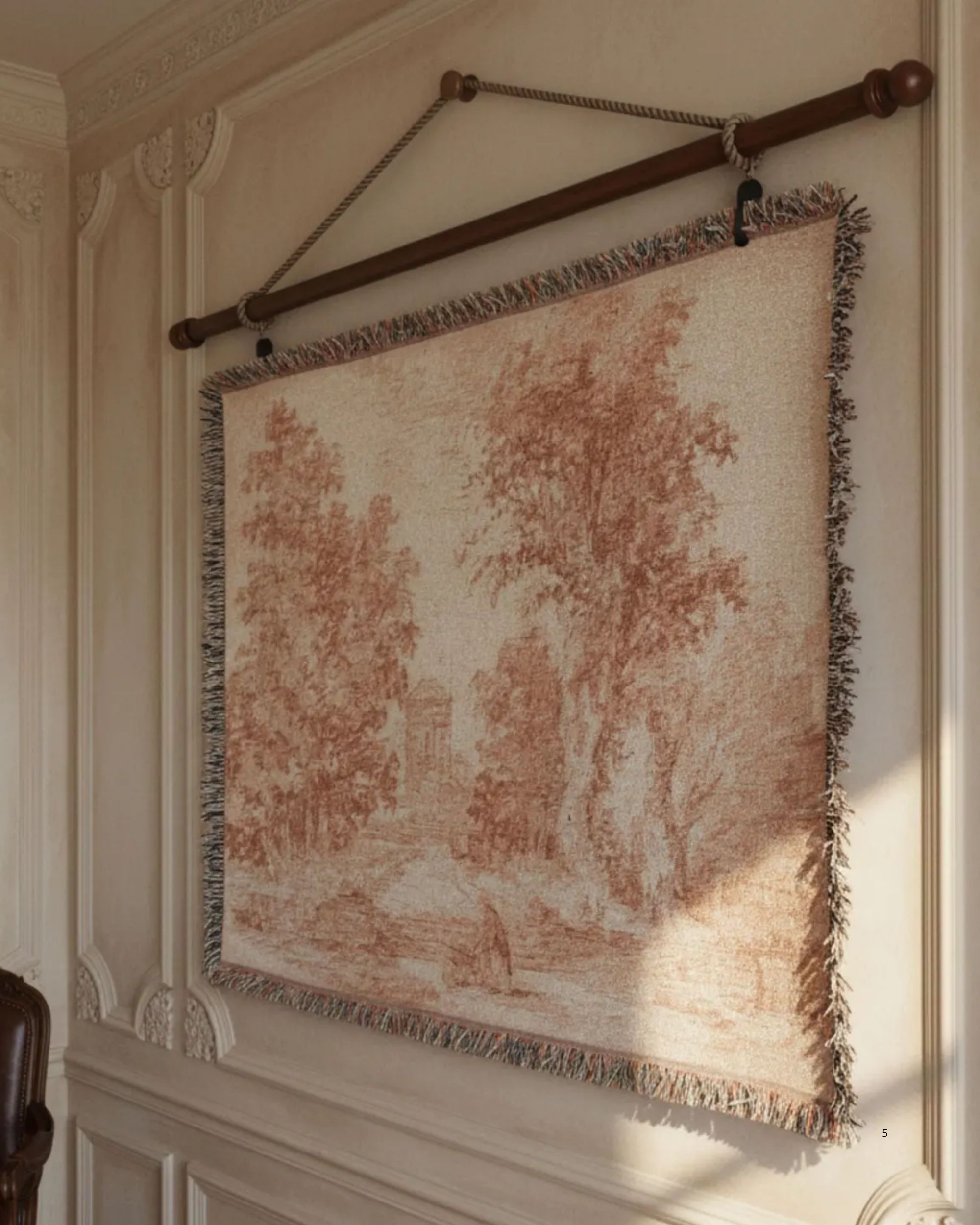TimelessTapestryShop, Vintage European Landscape Woven Tapestry