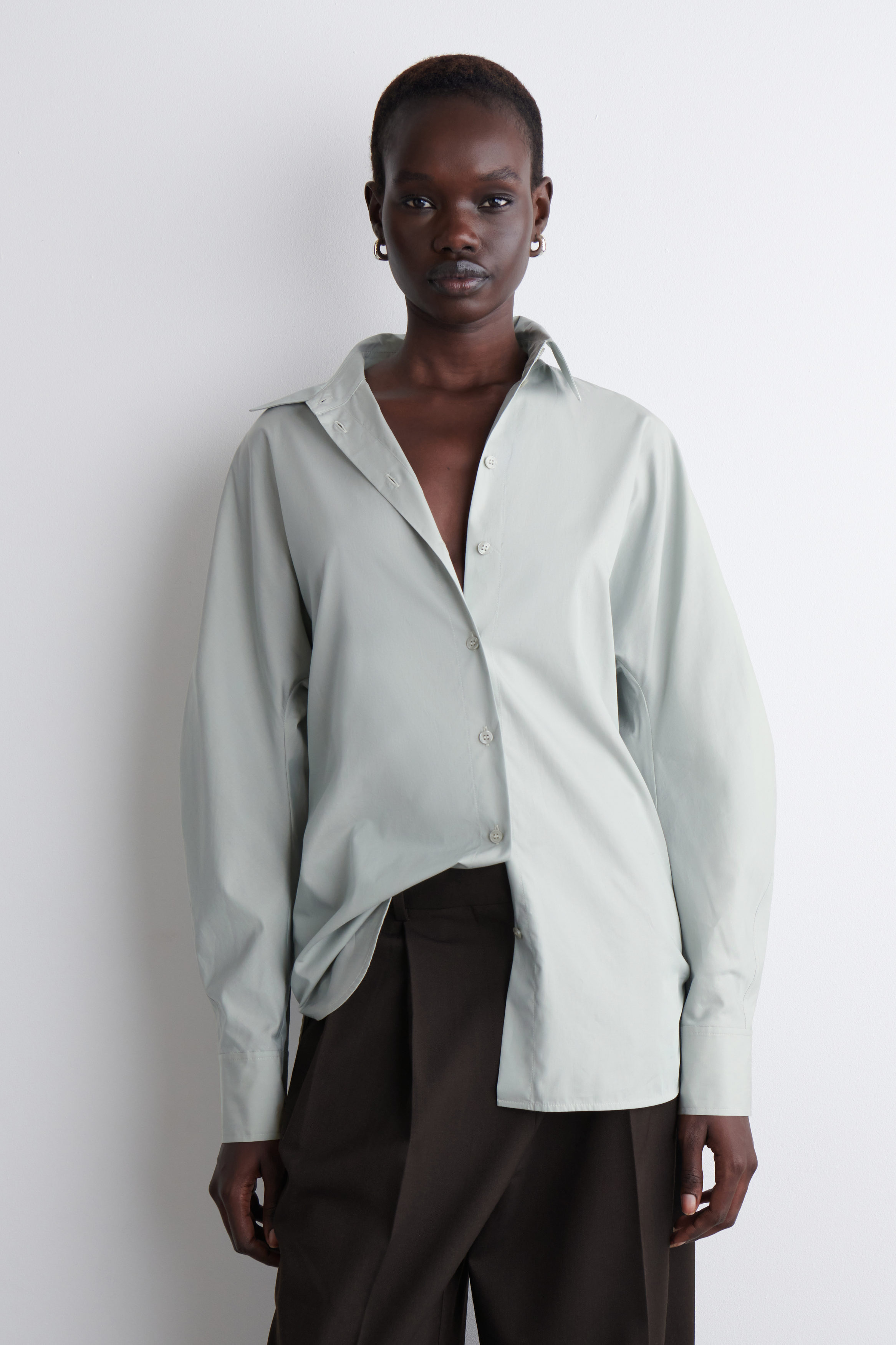 Rounded Pima Cotton Shirt