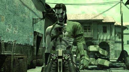 The highlight of the trailer is a melee combat duel between two characters, including this zombie-looking bad guy.