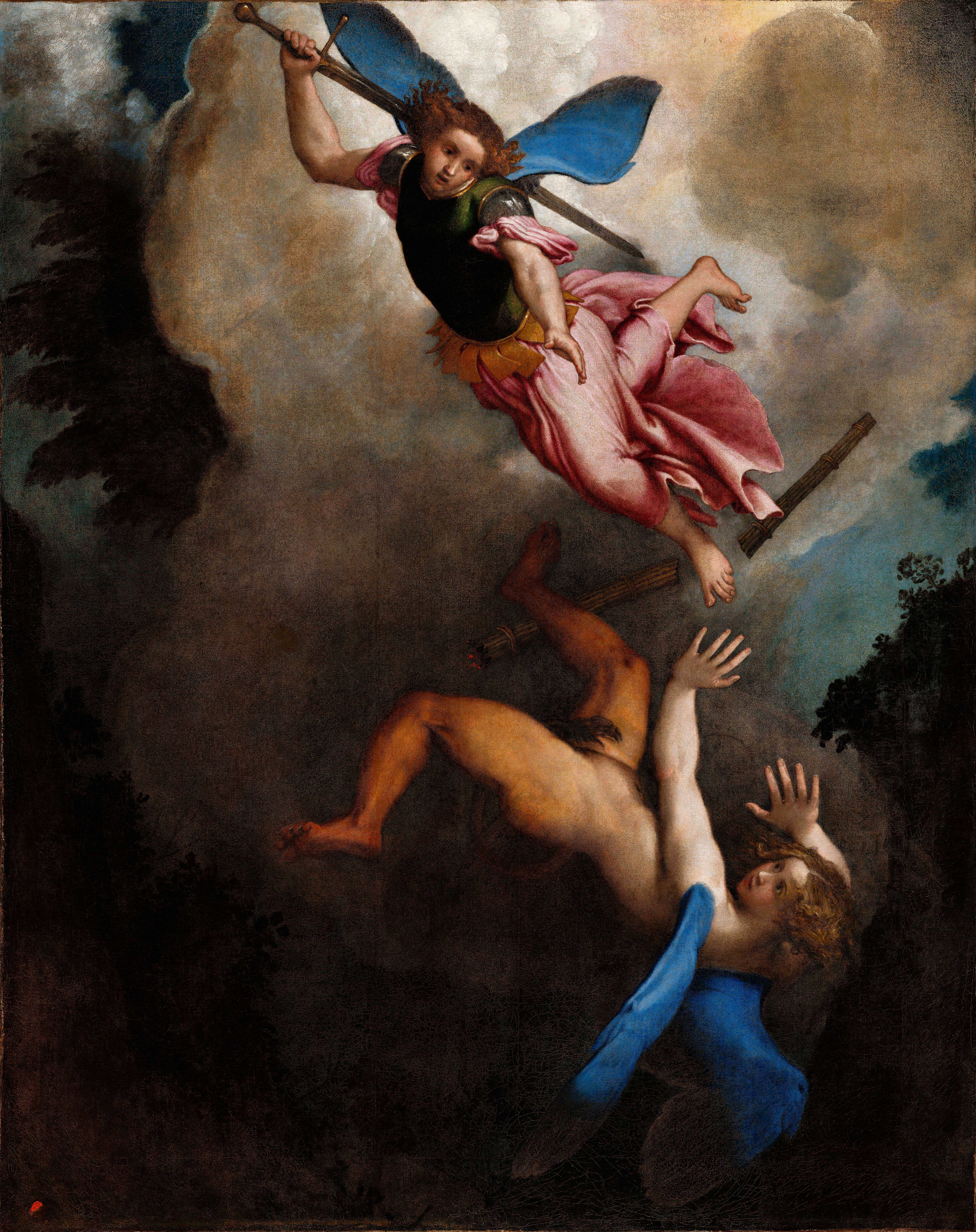 Lorenzo Lotto’s The Archangel Michael expels Satan