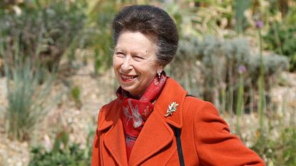 Princess Anne smiles during the viewing of The Queen Elizabeth II Garden in The Regent&rsquo;s Park on the 100th anniversary of her mother's birth on April 21, 2026
