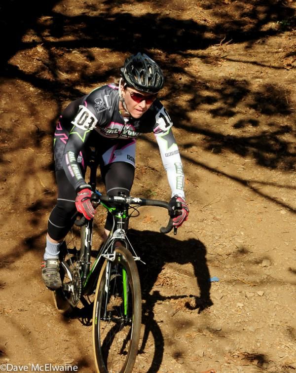 Sally Annis (Pedalpowertraining.com) descending