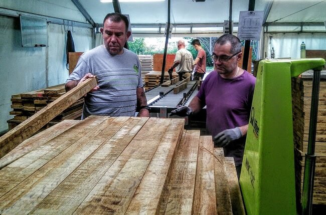 staves for wine barrels