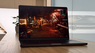 Cyberpunk 2077: Ultimate Edition on a 16-inch M4 Max MacBook Pro