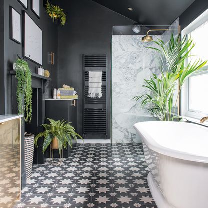 A bathroom fireplace is the trend everybody is searching for on ...