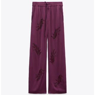Zara Trousers with Beaded Embroidery