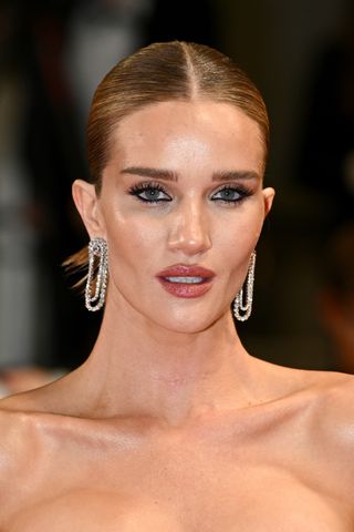 Rosie Huntington-Whiteley attends the "The Substance" Red Carpet at the 77th annual Cannes Film Festival at Palais des Festivals on May 19, 2024 in Cannes, France