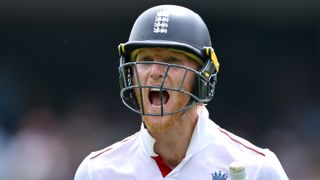 Ben Stokes of England reacts after being bowled by Mitchell Starc of Australia for 83 runs during day three of the Third Test Match in the 2025-26 Ashes Series between Australia and England at Adelaide Oval on December 19, 2025 in Adelaide, Australia. 