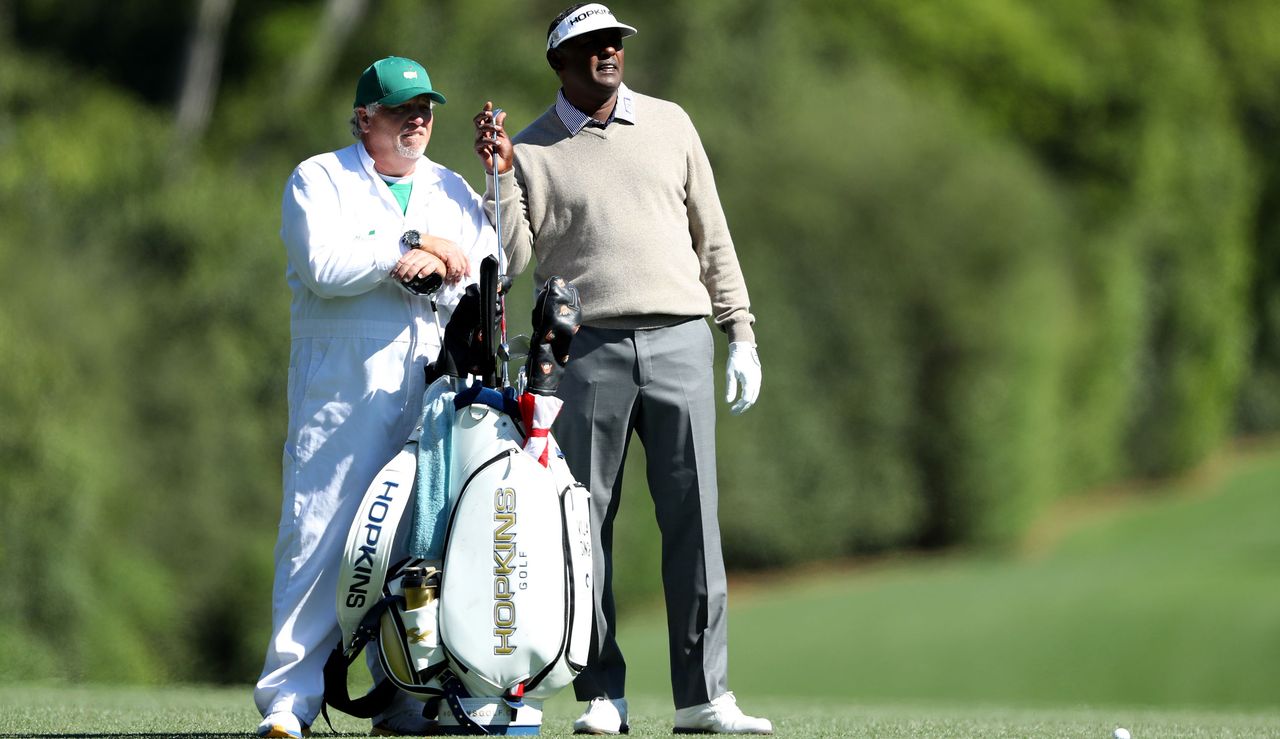 Henley and Singh during the Masters