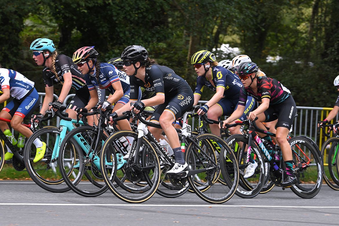 In the pack at the GP de Plouay