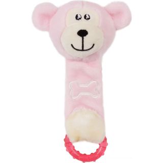 Pet Life Moo-Born Plush Squeaky & Crinkle Teething Toy