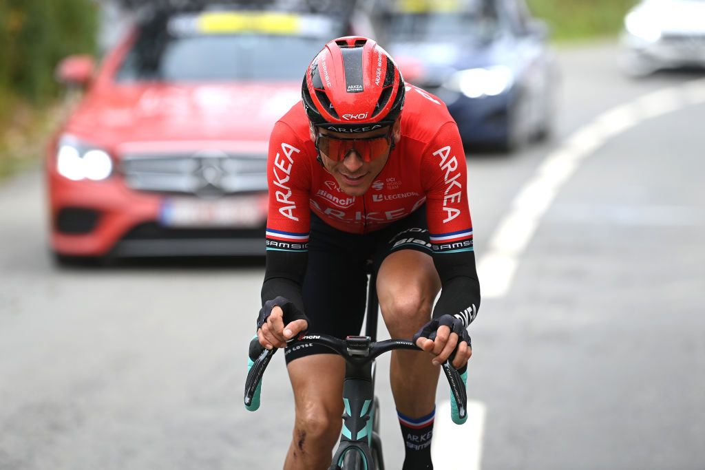 LAGOS PORTUGAL FEBRUARY 15 Warren Barguil of France and Team Arkea Samsic competes during the 49th Volta ao Algarve em Bicicleta 2023 Stage 1 a 2002km stage from Portimo to Lagos VAlgarve2023 on February 15 2023 in Lagos Portugal Photo by Tim de WaeleGetty Images