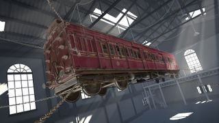 A CGI render of the carriage used for Derren Brown's Ghost Train