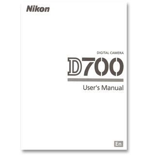 Nikon D700 instruction manual against a white background