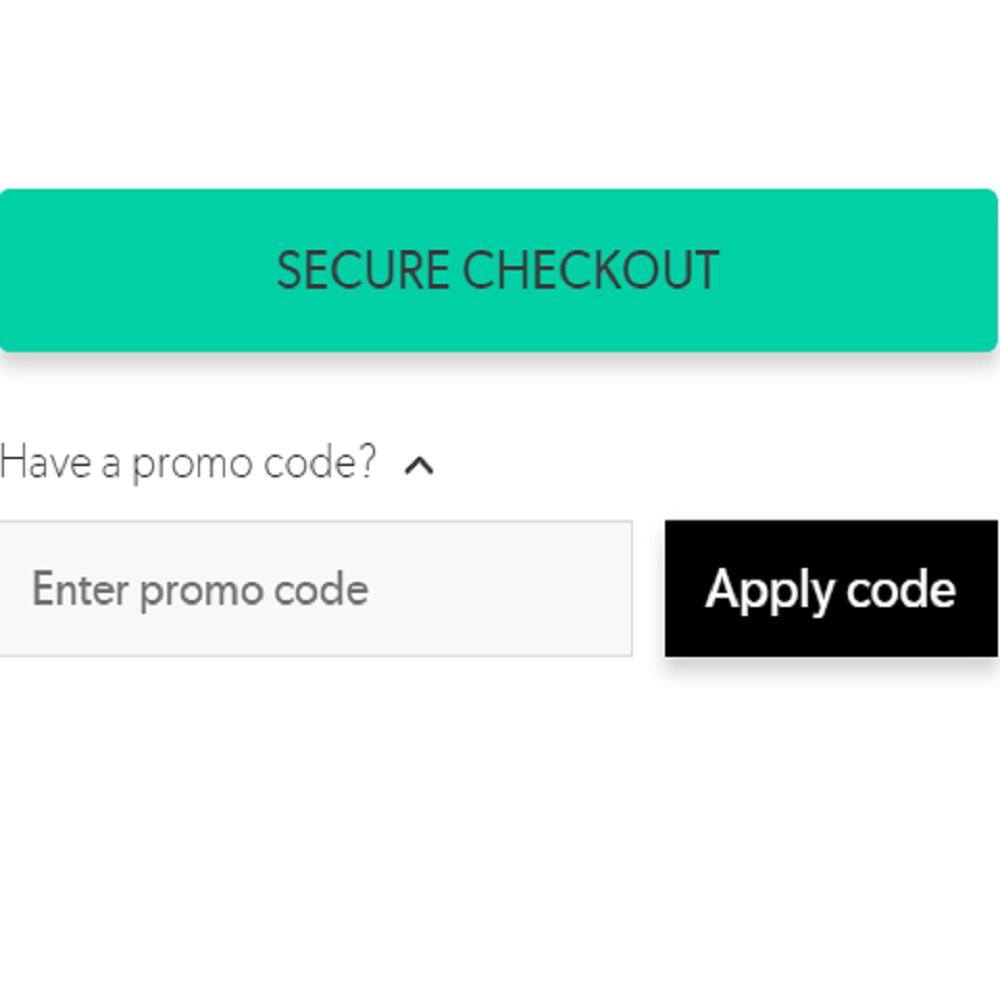 Promo code box on the New Look website