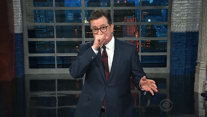 Stephen Colbert has a Eureka moment on Trump and China