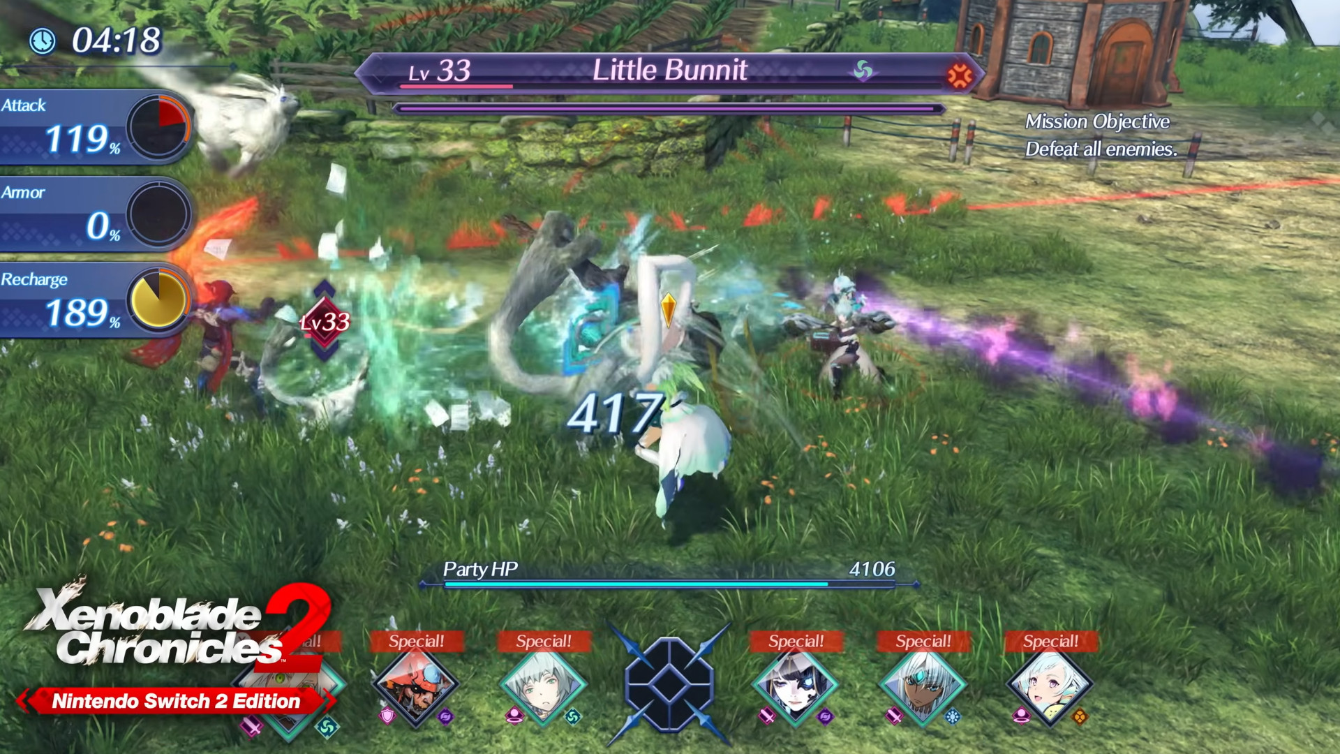 A screenshot of the upcoming Switch 2 game, Xenoblade Chronicles 2