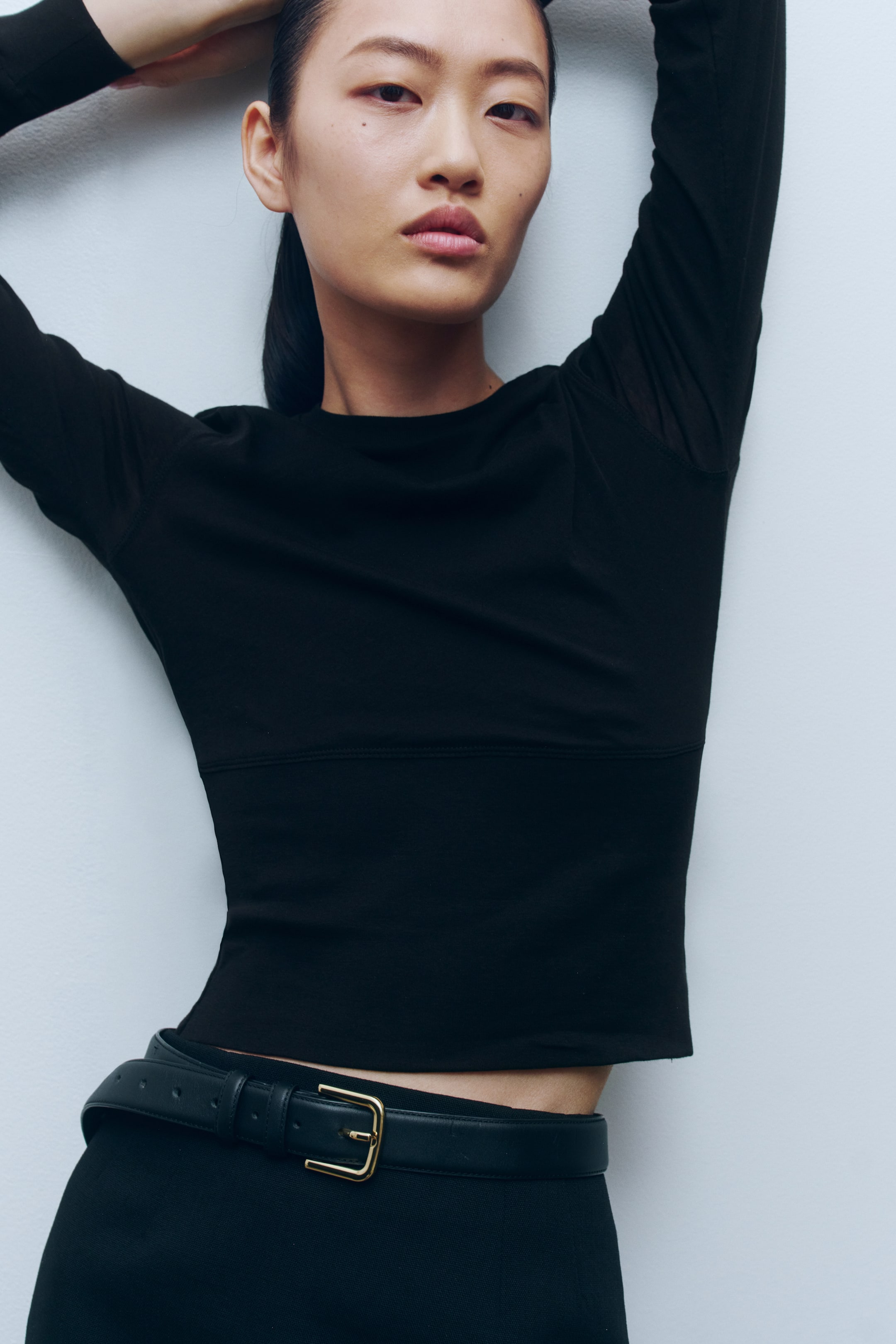 Long-Sleeved Cotton Top