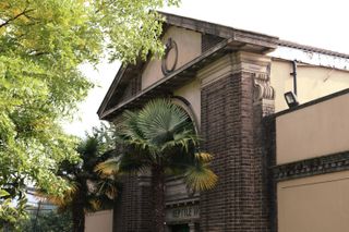 reptile house at london zoo with its classically informed facade and pitched roof