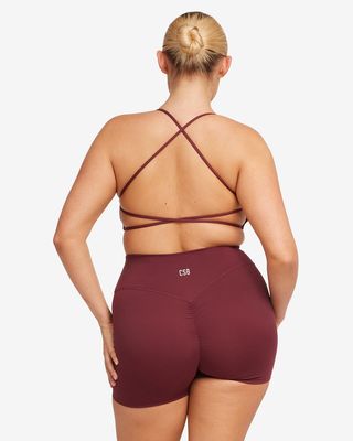 Activluxe Lexi Power Crop | Burgundy