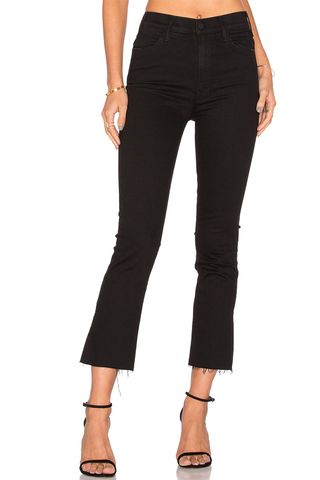 Mother , The Hustler High Waist Ankle Fray Jeans