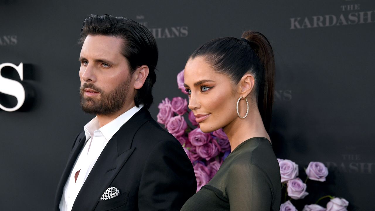 Scott Disick and Rebecca Donaldson attend the Los Angeles premiere of Hulu&#039;s new show &quot;The Kardashians&quot; at Goya Studios on April 07, 2022 in Los Angeles, California.