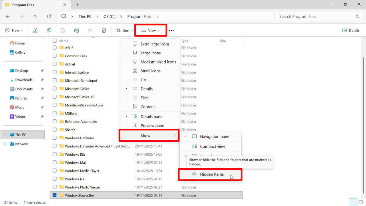 Step by step guide on how to access WindowsApps folders