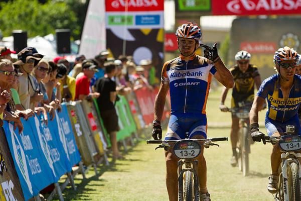 A tough day in the saddle with four flats for Adam Craig from Giant Rabobank