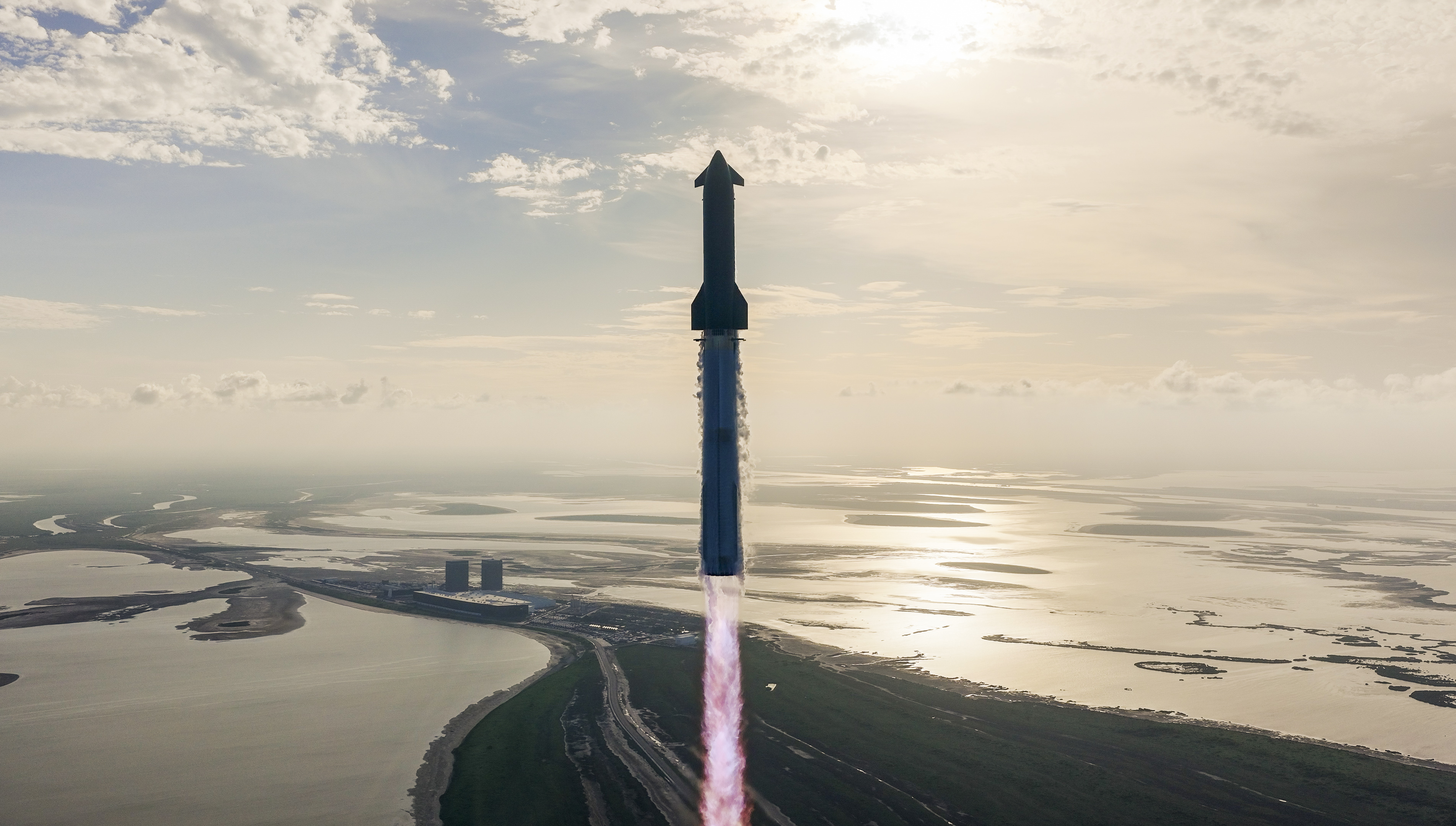 SpaceX's Starship megarocket launches on its 10th-ever test flight, on Aug. 26, 2025.