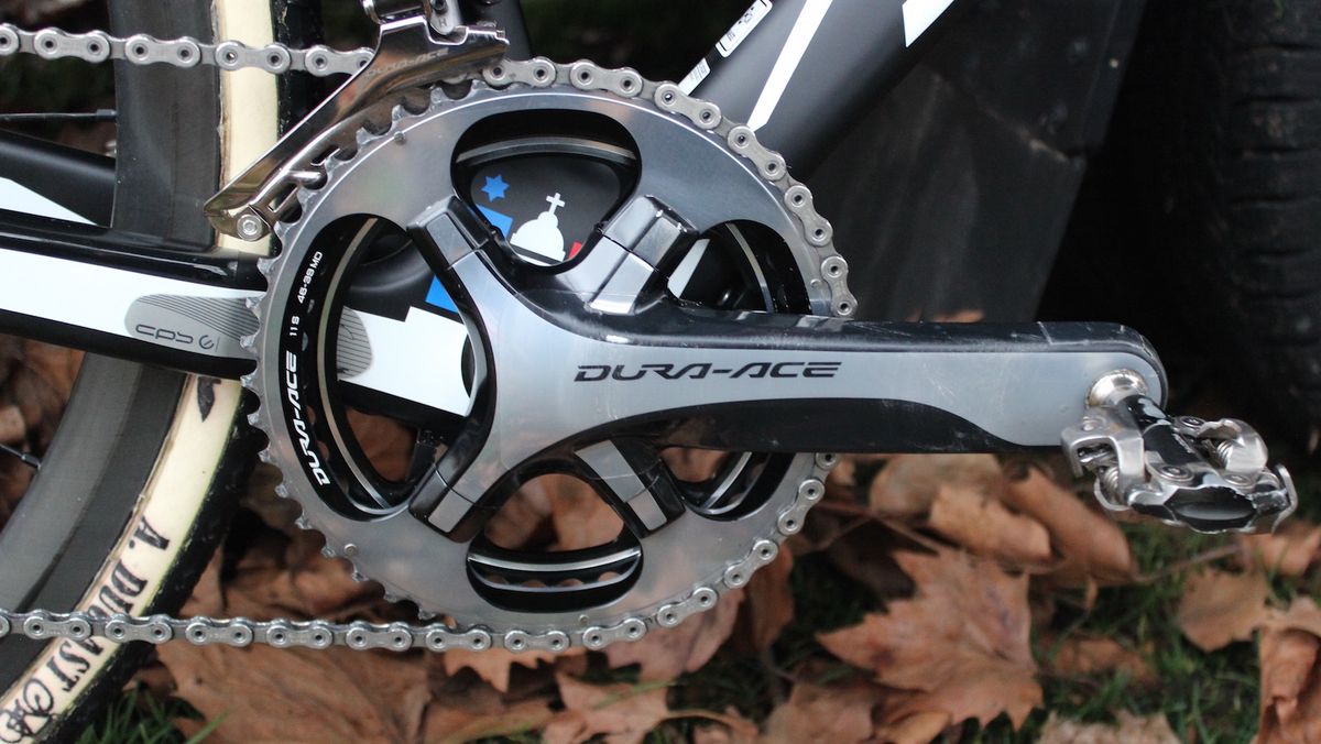The Dutchman chose 46-39 chain rings for the relatively flat course