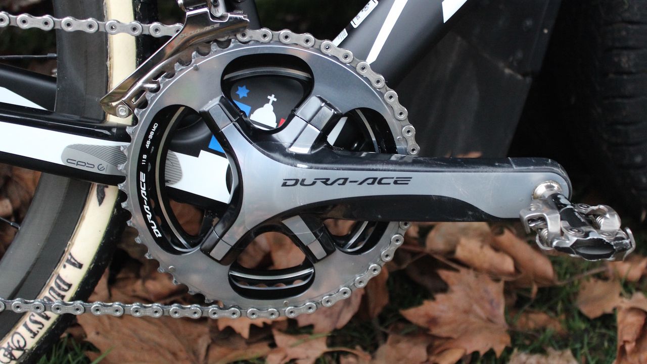 The Dutchman chose 46-39 chain rings for the relatively flat course