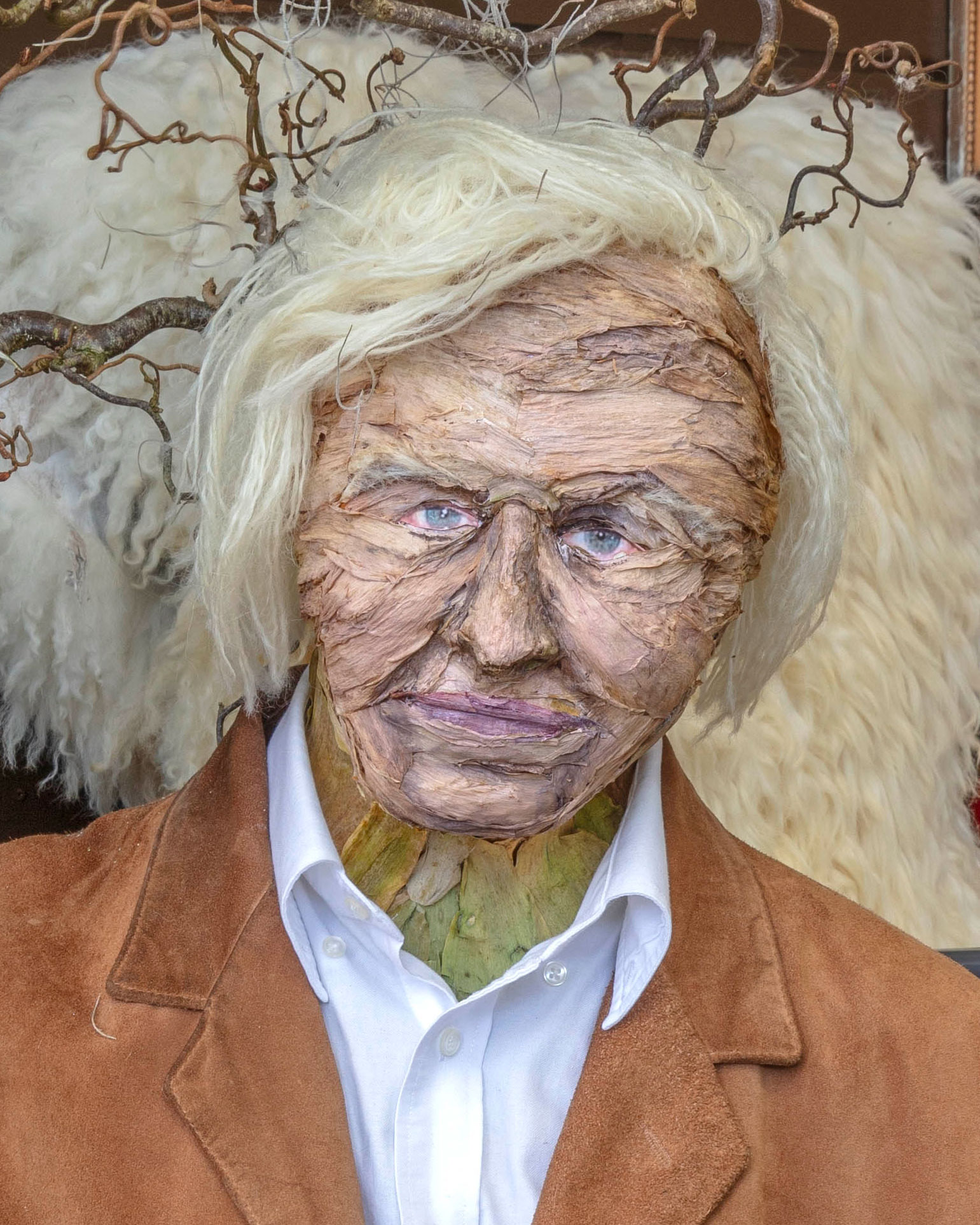 David Attenborough model at RHS Chelsea Flower Show 2026
