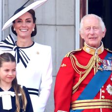 King Charles and Kate Middleton stand on the balcony of Buckingham Palace for Trooping the Colour 2024, and King Charles delivers his King's Speech next to a Christmas tree