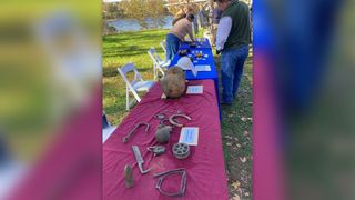 Confederate relics were discovered in the Congaree River during a cleanup of toxic coal tar. These relics were displayed Nov. 13, 2023, during a public event on the Congaree.