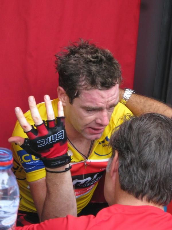 Cadel Evans (BMC) lost over 8 minutes on the day.