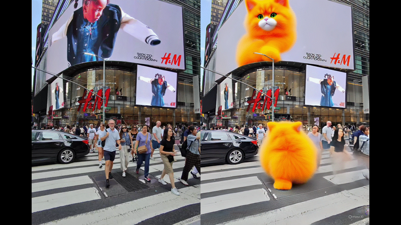 Oakley Meta HSTN glasses videos restyled with Meta AI.